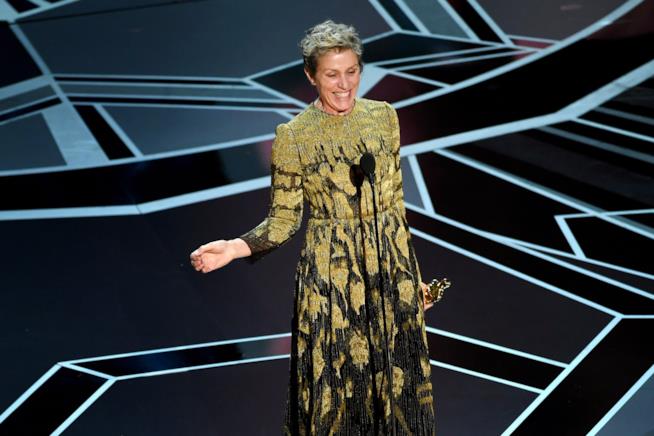 Il discorso di Frances McDormand agli Oscar 2018 Frances McDormand agli Oscar 2018
