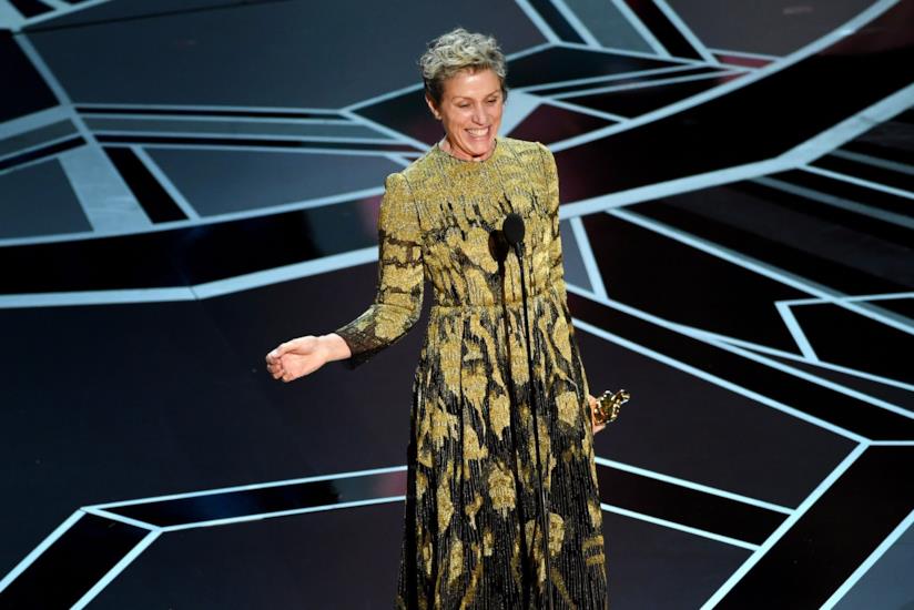 Il discorso di Frances McDormand agli Oscar 2018 Frances McDormand agli Oscar 2018