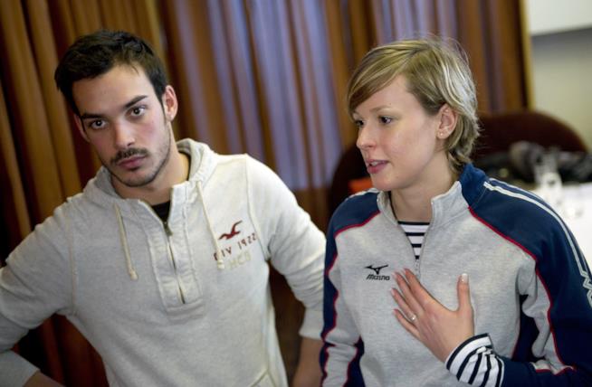 Luca Marin Luca Marin con Federica Pellegrini