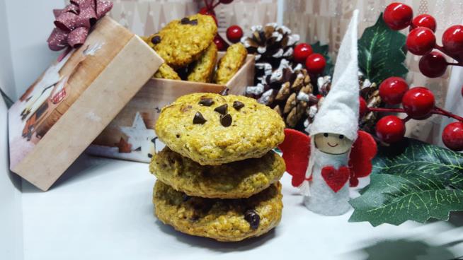 Biscotti avena pistacchio Cookie con gocce di cioccolato
