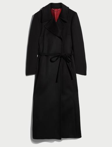 Cappotto lungo con cintura