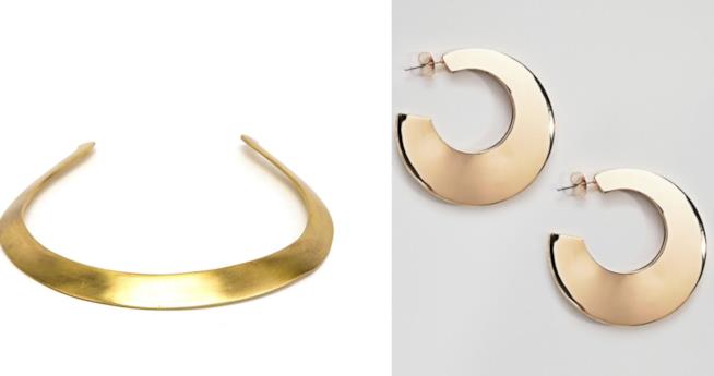 Collana e orecchini per ricreare parure di Jasmine La parure di Jasmine