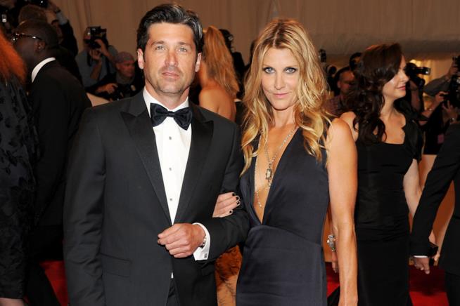 L'ex attore di Grey's Anatomy Patrick Dempsey ha ritirato insieme alla moglie l'istanza di divorzio Patrick Dempsey e Jillan Fink a un evento