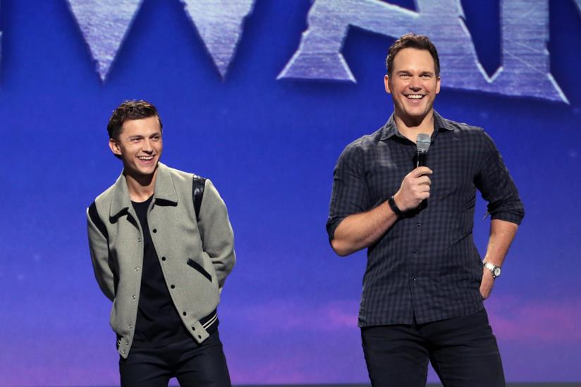 Tom Holland e Chris Pratt Gli attori Tom Holland e Chris Pratt