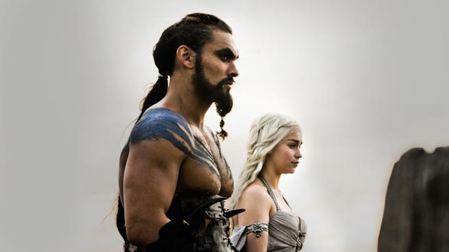 Emilia Clarke e Jason Momoa di nuovo insieme Daenerys Targaryen e Khal Drogo
