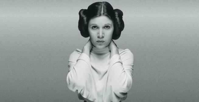 L'iconico hairstyle di Carrie Fisher nei panni della Principessa Leia Carrie Fisher è la Principessa Leia di Star Wars