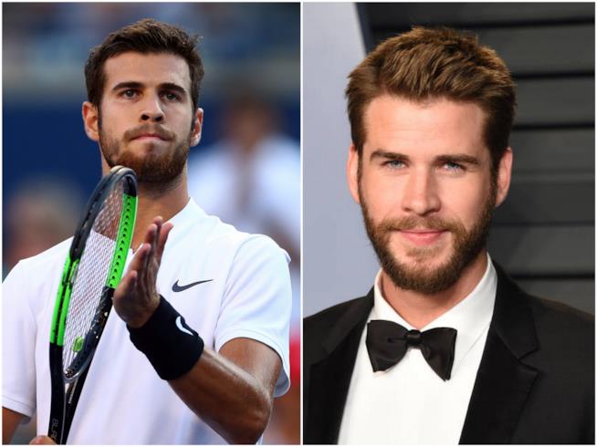 Karen Khachanov, il tennista sosia di Liam Hemsworth Karen Khachanov e Liam Hemsworth