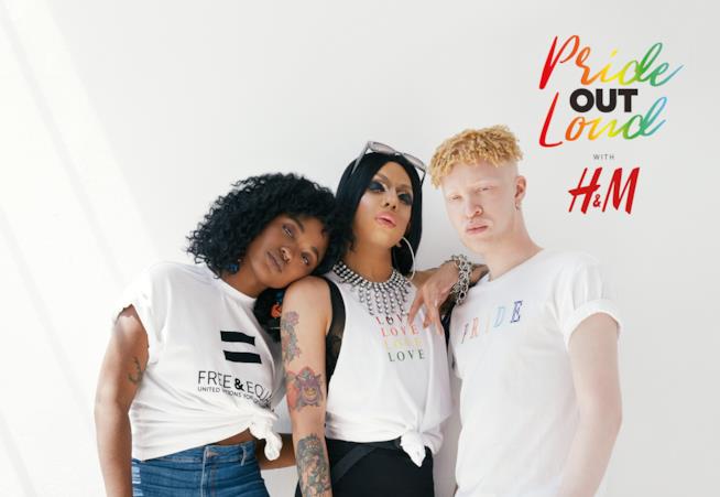 H&M lancia una collezione ispirata al gay pride Un'immagine della nuova campagna Pride Out Loud di H&M