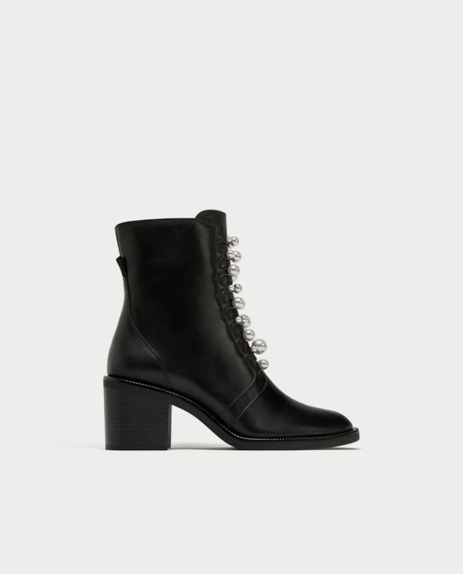 Stivaletti in pelle di Zara da regalare a Natale Stivaletti in pelle di Zara per Natale