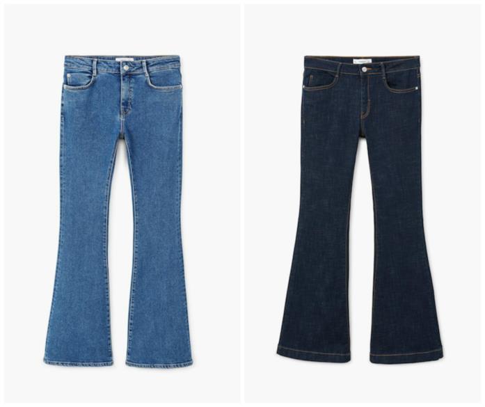Jeans flare Collage di jeans flare