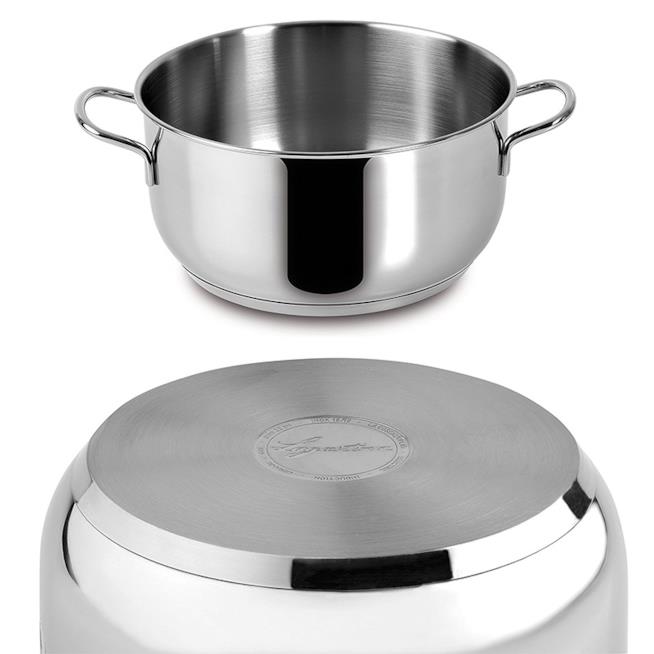 Lagostina Every Casseruola Fonda con 2 Maniglie, Acciaio Inox, Lagostina Every Casseruola Fonda con 2 Maniglie, Acciaio Inox,