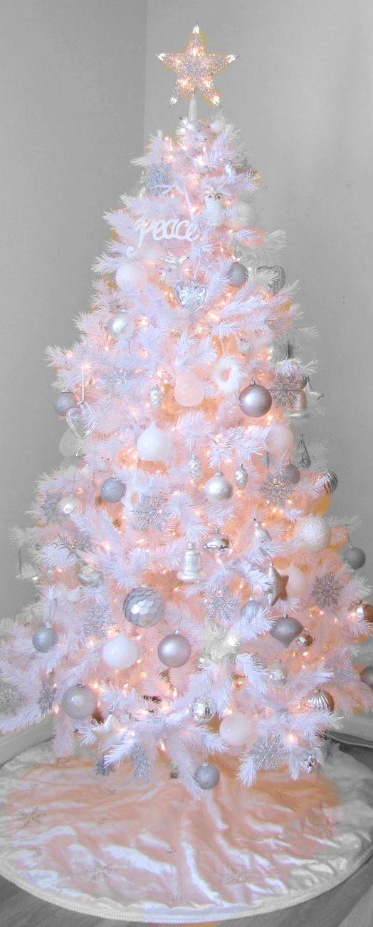 Albero artificiale Albero di Natale bianco artificiale
