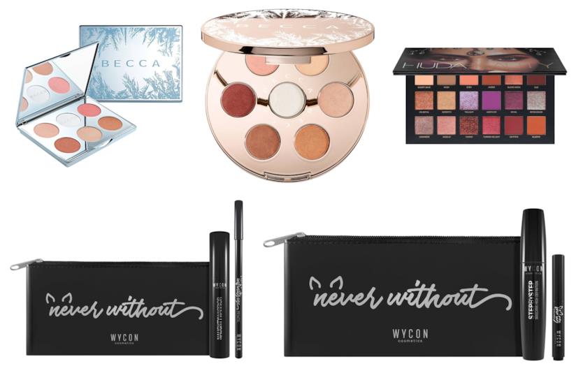 Cofanetti natalizi di Becca, Huda beauty e Wycon cofanetti make-up natalizi