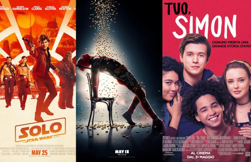 le locandine di Solo a Star Wars Story, Deadpool 2 eTuo. Simon I poster di Solo: a Star Wars Story, Deadpool 2 eTuo. Simon