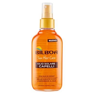 Olio solare per capelli