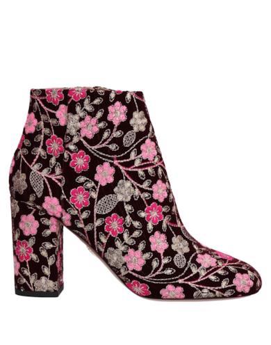 Ankle boots a stampa florale