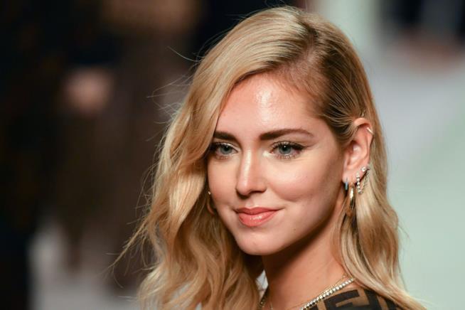 Chiara Ferragni alla sfilata Alberta Ferretti Chiara Ferragni in primo piano