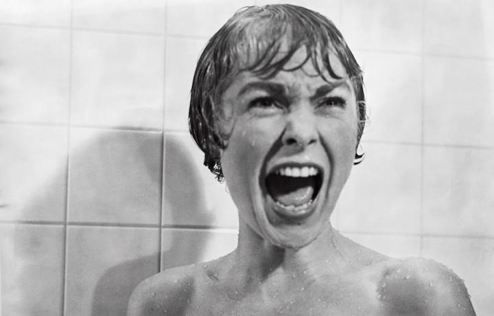 Janet Leigh in Psycho Janet Leigh nella celebre scena della doccia in Psycho