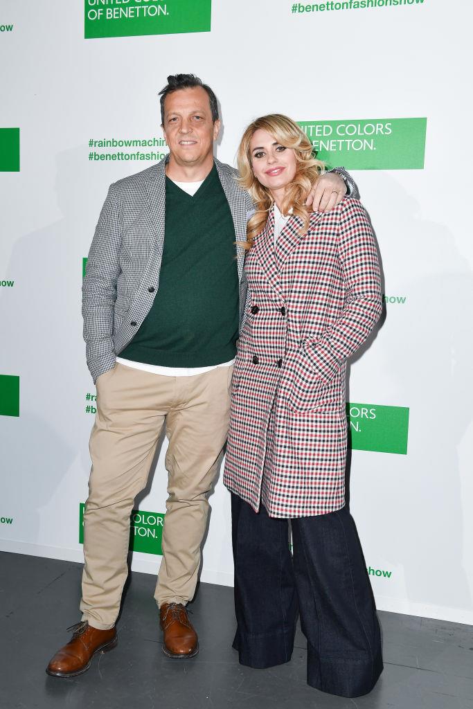 Gabriele Muccino e la moglie Angelica Russo da Benetton Gabriele Muccino e Angelica Russo