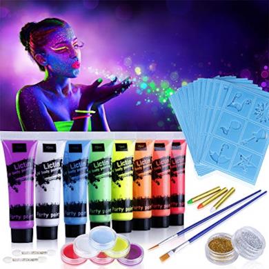 Vernice Fluorescente Colorata Viso e Corpo