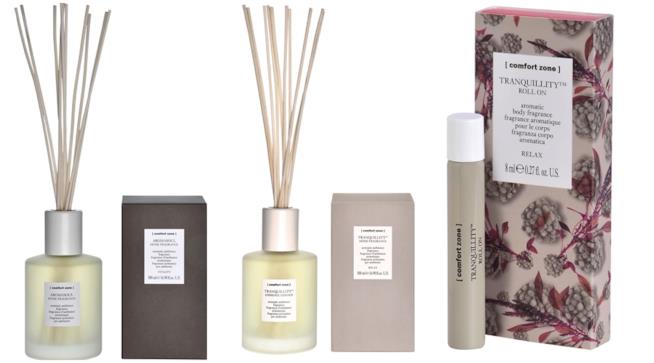Comfort Zone: profumatori ambiente e roll-on corpo Comfort Zone: edizioni natalizie per i profumi d'ambiente e per il corpo Tranquillity e Aromasoul