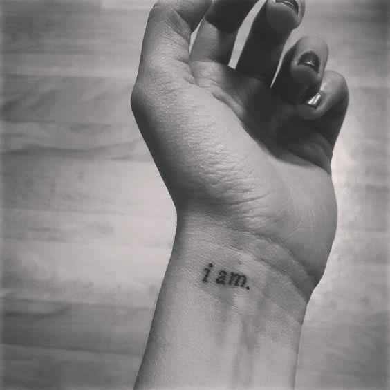 i am. i am tattoo