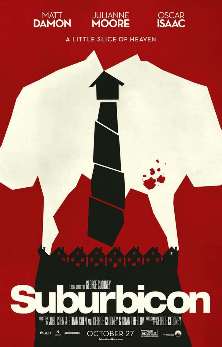 Suburbicon, dark comedy diretta da George Clooney Il poster ufficiale di Suburbicon