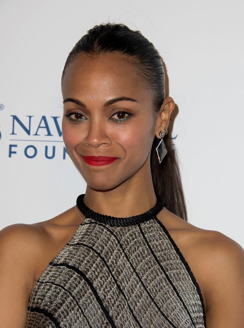 L'attrice Zoe Saldana La bellissima Zoe Saldana