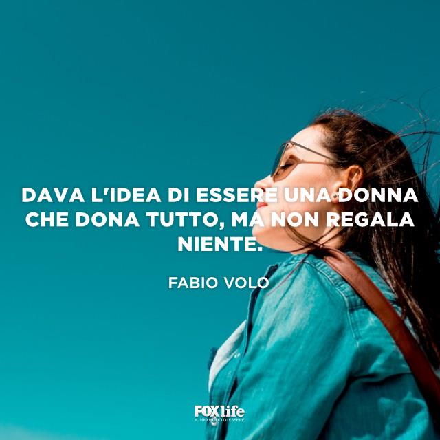Frase Fabio Volo Profilo di donna al sole