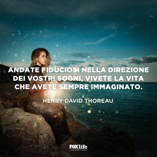 Frasi di Thoreau Donna seduto su uno scoglio di fronte al mare