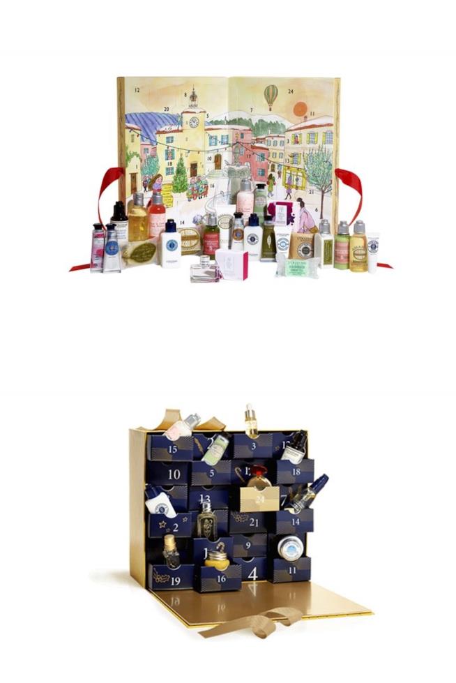 calenari dell'avvento di Occitane i due calendari dell'avvento beauty di L'Occitane
