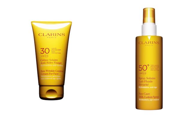 Clarins: tutte le novità skincare contro l'età Le creme solari antirughe di Clarins