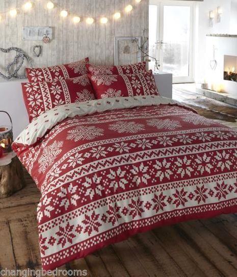 Coperta nordica per il Natale Camera con coperta natalizia