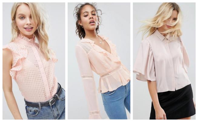 Camicie e bluse in Millennial Pink per l'estate 2018 Le camicie e bluse in rosa