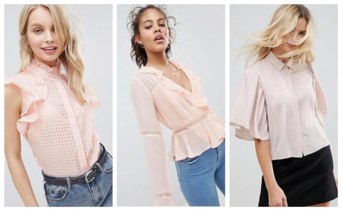 Camicie e bluse in Millennial Pink per l'estate 2018 Le camicie e bluse in rosa