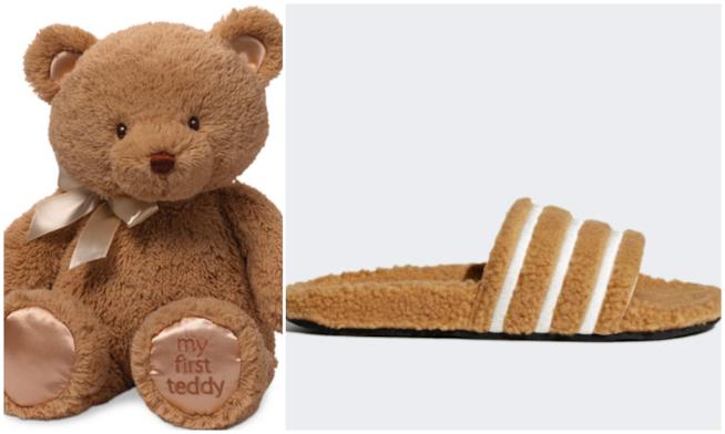 Le ciabatte Adidas Adilette Ciabatte adilette e orsacchiotto