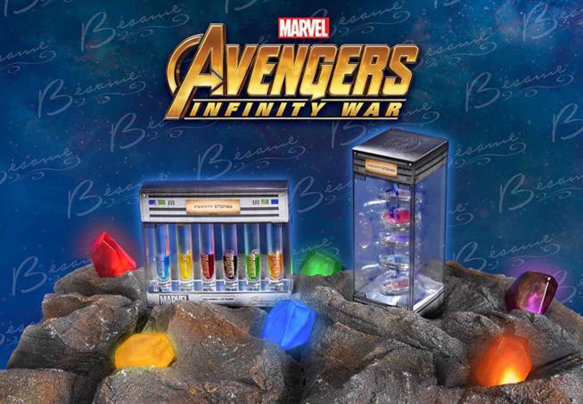 La collezione make-up ispirata al film Infiniti War I kit di ombretti e lip gloss ispirati a Infinity War di Bésame Cosmetics