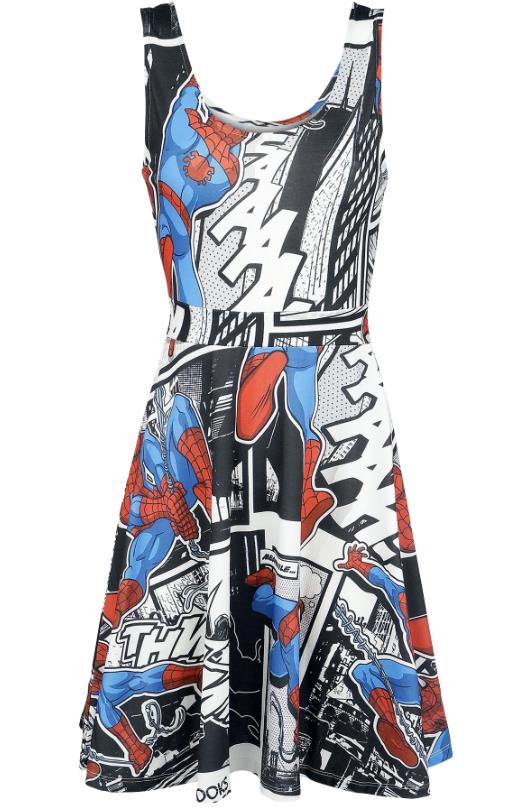 Abito Spiderman Vestito stampa fumetto Spiderman