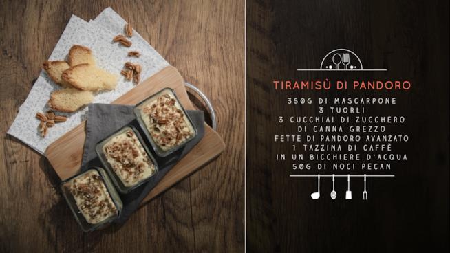 Tiramisù di pandoro con caffè e noci Pecan Tiramisù di pandoro