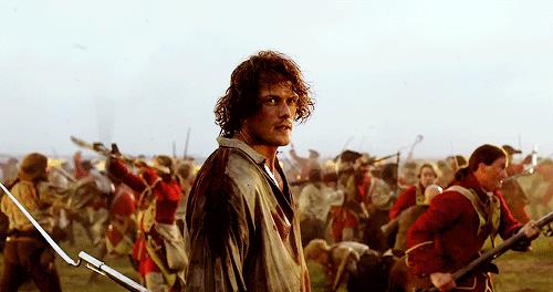 Jamie Jamie a Culloden guarda determinato