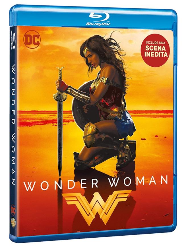 Il Blu-ray di Wonder Woman La copertina del Blu-ray di Wonder Woman