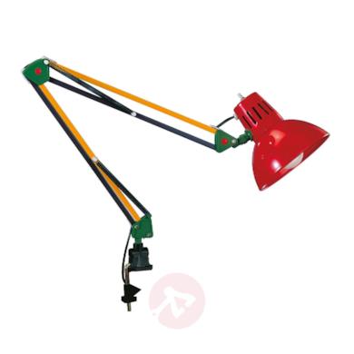 Lampada con morsetto colorata