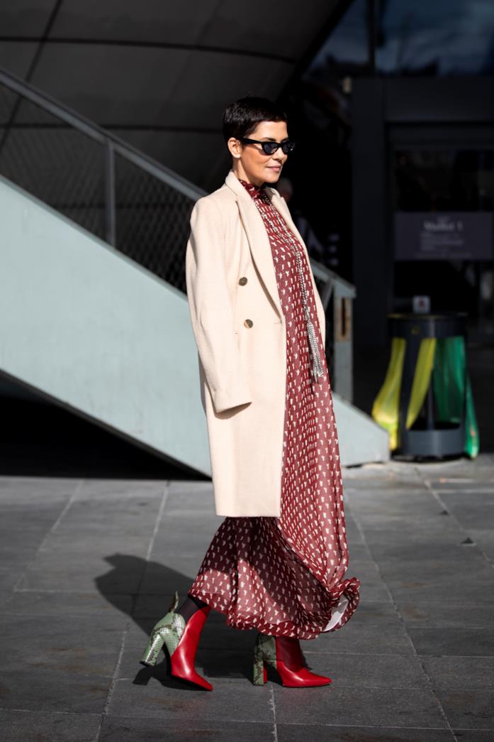 Stivali rossi Parigi Fashion Week 2019 Stivali rossi Parigi Fashion Week 2019