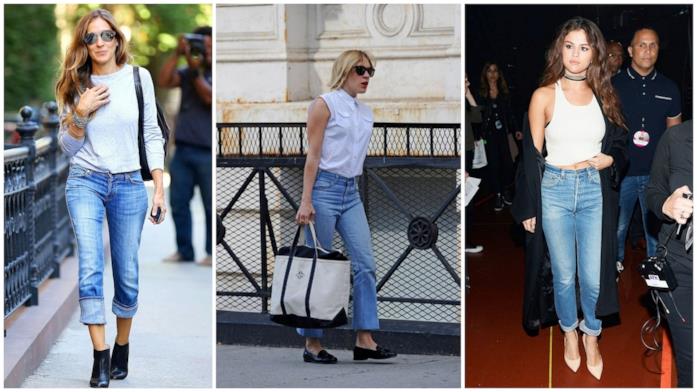 Tutti i jeans indossati dalle star Le star che indossano i mom jeans
