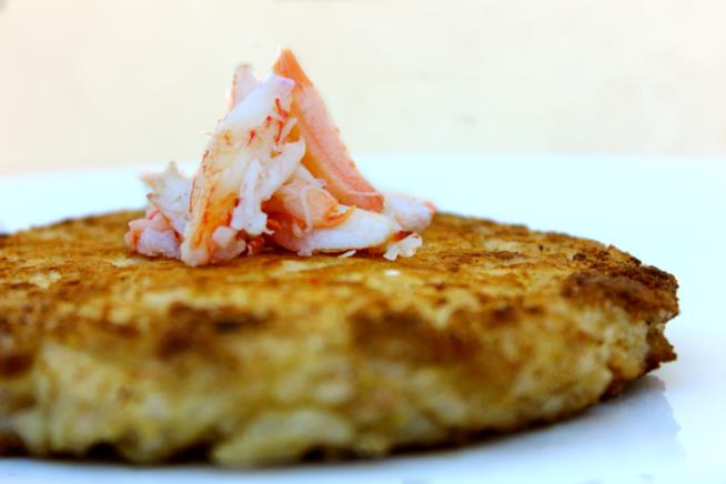 Risotto croccante con polpa di granchio: La ricetta Risotto croccante con polpa di granchio