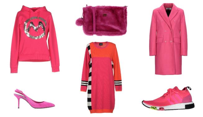 I capi e gli accessori fucsia per l'autunno inverno 2018 Il fucsia è il colore di moda per l'autunno inverno 2018
