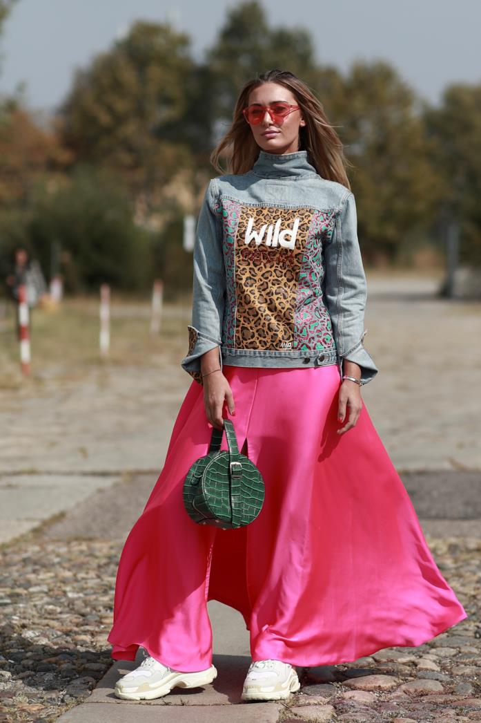 Gonna rosa fluo Gonna lunga rosa fluo