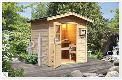 Sauna finlandese da giardino esterno