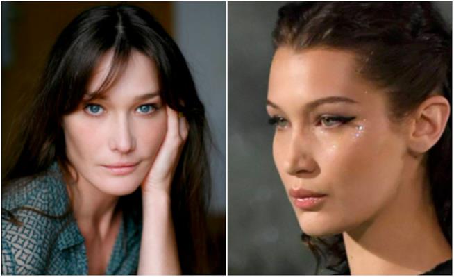 Carla Bruni e Bella Hadid identiche Carla Bruni e Bella Hadid a Cannes 2018