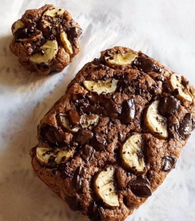 Banana bread a modo mio Dolci con rondelle di banana e cioccolato